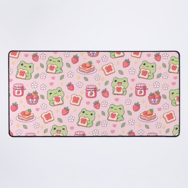 Item preview, Kawaii Frog Jam Toast Pattern designed and sold by Soft Berry Studio.