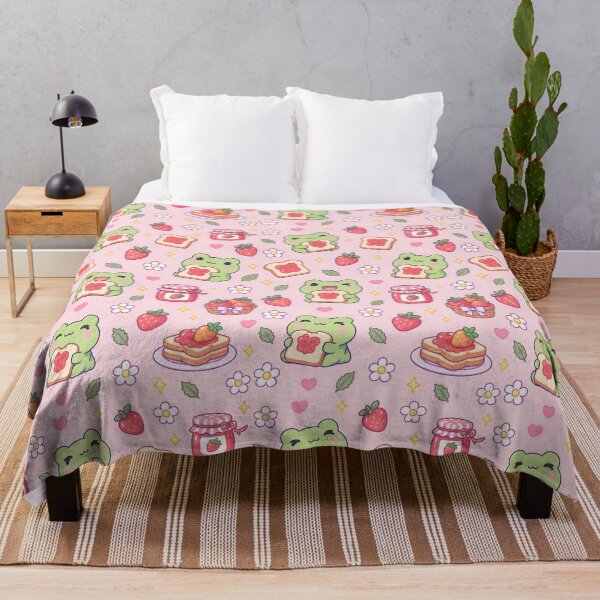 Item preview, Kawaii Frog Jam Toast Pattern designed and sold by Soft Berry Studio.