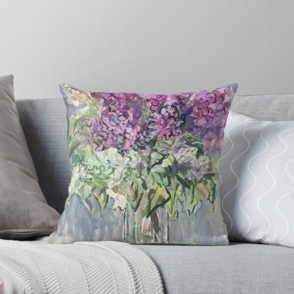 Item preview, White and purple lilacs designed and sold by izdesart.