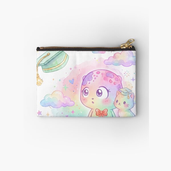 Item preview, No School - Kawaii Cat Graduation Cap Meme | No Problem Story Part 3 of 6 designed and sold by Retro Whiskers.