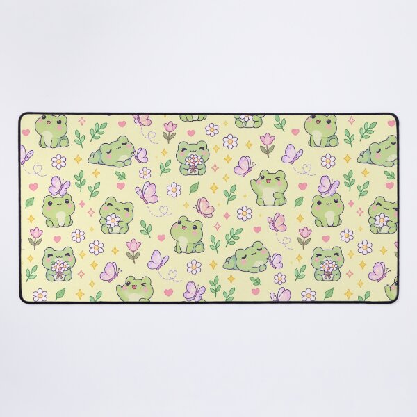 Item preview, Kawaii Frog Butterfly Pattern designed and sold by Soft Berry Studio.