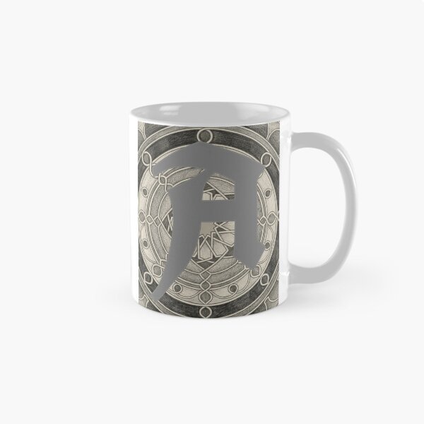 Item preview, Gothic Letter A Monogram with Geometric Celtic Mandala Background designed and sold by hepopatterns.