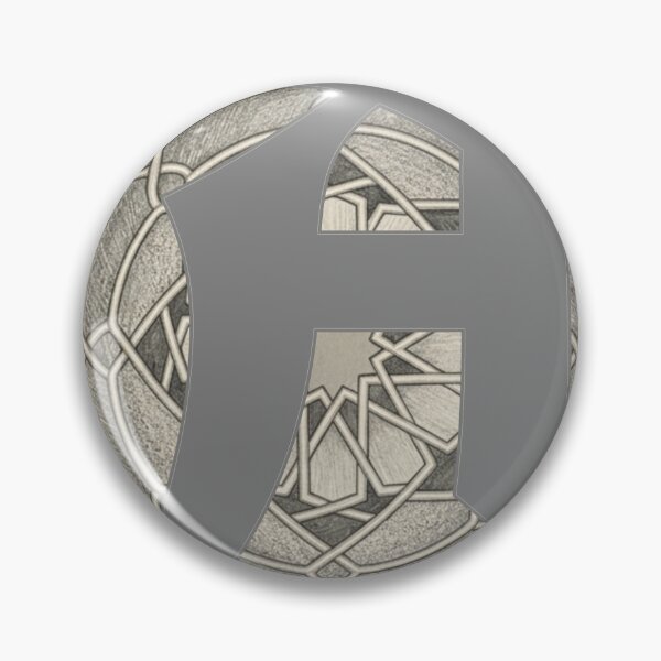 Item preview, Gothic Letter A Monogram with Geometric Celtic Mandala Background designed and sold by hepopatterns.