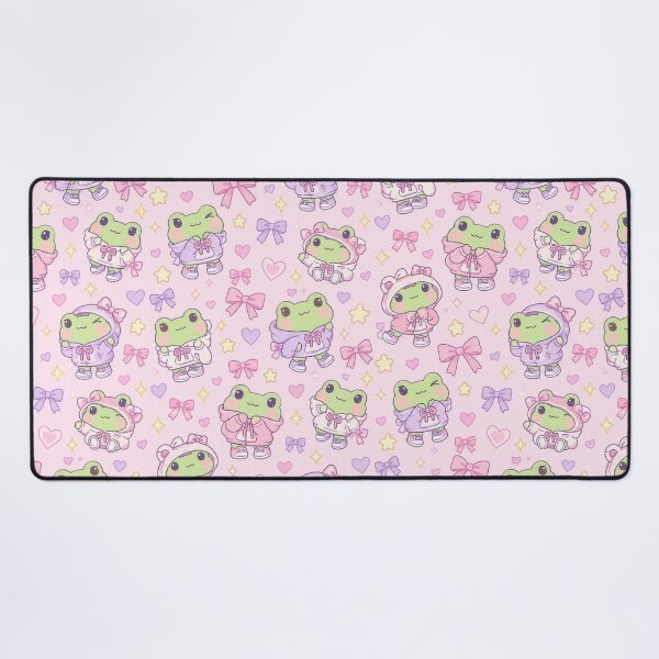 Item preview, Kawaii Frog Ribbon Hoodie Pattern designed and sold by Soft Berry Studio.