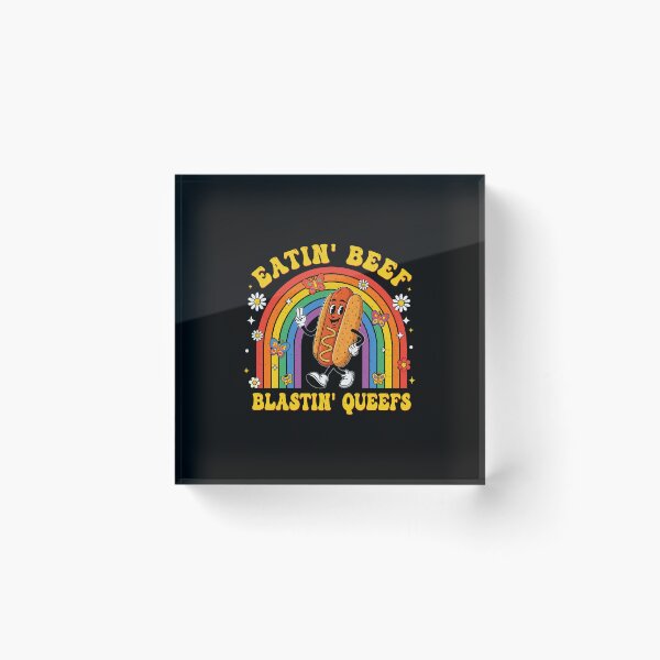 Item preview, Eatin' Beef Blastin' Queefs Funny Inappropriate Hot Dog designed and sold by nryum.