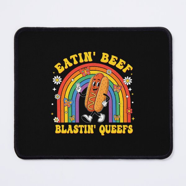 Item preview, Eatin' Beef Blastin' Queefs Funny Inappropriate Hot Dog designed and sold by nryum.