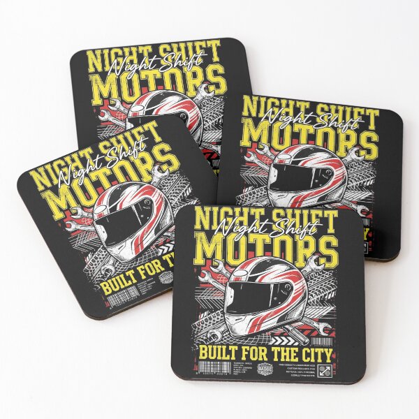 Item preview, Night Shift Motors Built For The City – Motorcycle Helmet Mechanic Street Racing T-Shirt designed and sold by @SHINTOSARTSTORE.