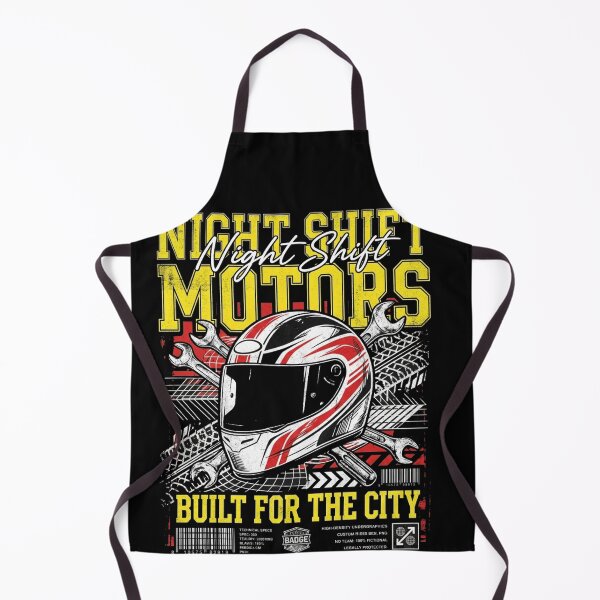 Item preview, Night Shift Motors Built For The City – Motorcycle Helmet Mechanic Street Racing T-Shirt designed and sold by @SHINTOSARTSTORE.