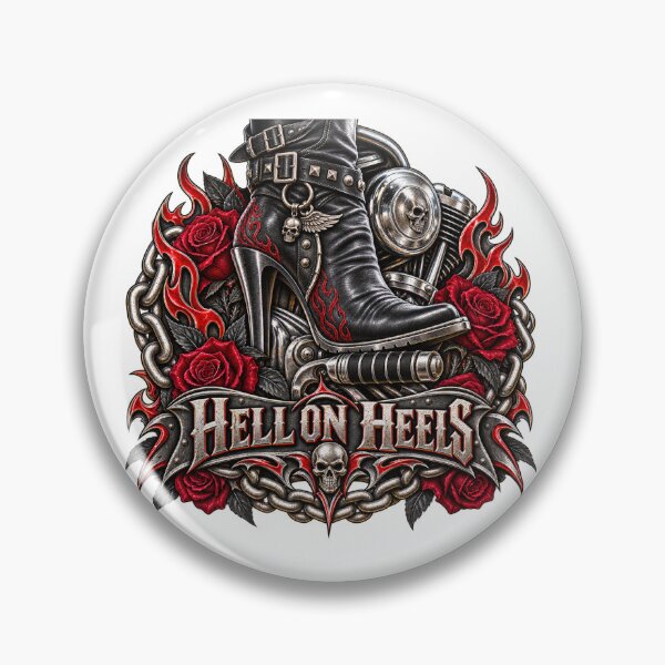 Item preview, Hell on Heels Biker Girl designed and sold by J-CCreations.