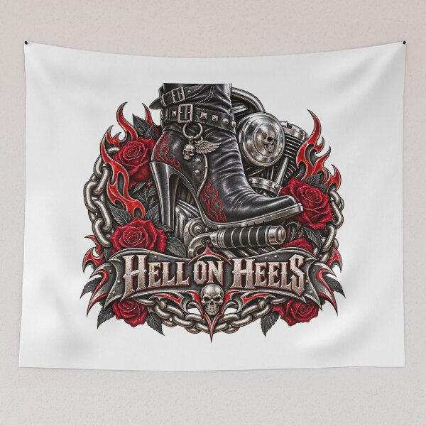 Item preview, Hell on Heels Biker Girl designed and sold by J-CCreations.
