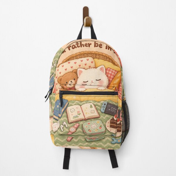 Item preview, Cozy Cottagecore Cat Sleeping In Bed 2 designed and sold by Pure Craft.