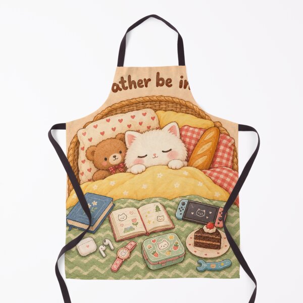 Item preview, Cozy Cottagecore Cat Sleeping In Bed 2 designed and sold by Pure Craft.