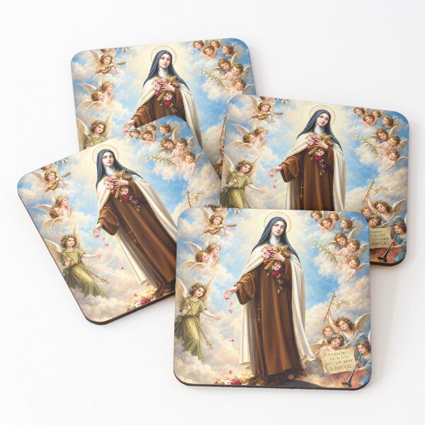 Item preview, Saint Thérèse of Lisieux – The Little Flower of Jesus | Vintage Catholic Devotional Art designed and sold by Crux Fidelis.