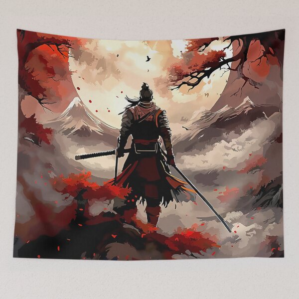 Item preview, Samurai Under Blood Red Moon designed and sold by haroldchoffm.