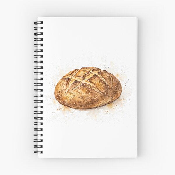 Item preview, Fresh Baked Daily Sourdough Bread Watercolor designed and sold by minaguirguis.