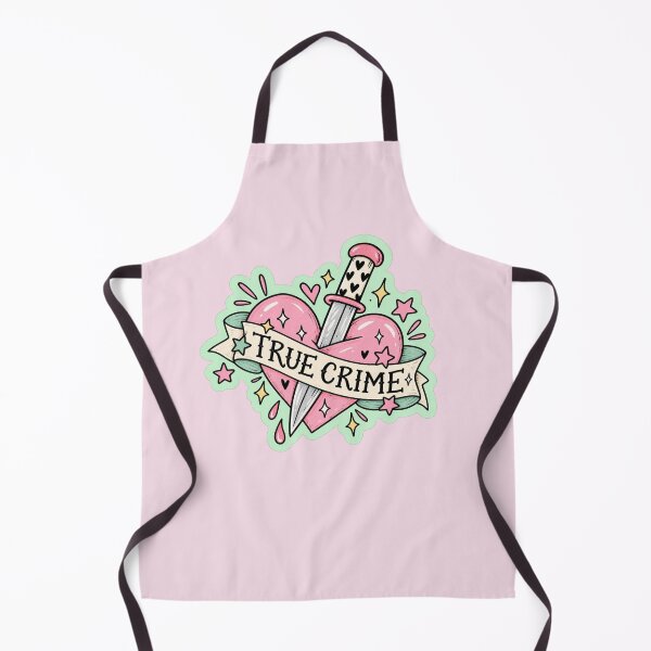 Item preview, True Crime Heart – Pink Dagger Tattoo Style True Crime Lover Art designed and sold by SnugbugStudios.