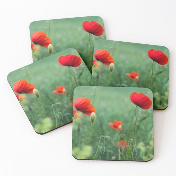 Item preview, Wild Poppy Field Dreamy Cottagecore Botanical Photo designed and sold by Dzulo.