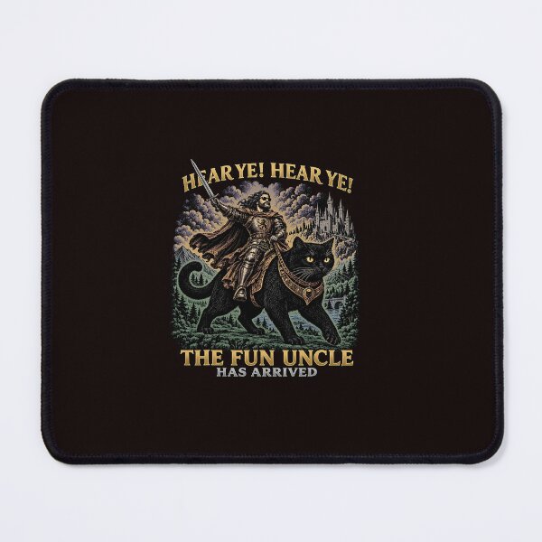 Item preview, Hear Ye The Fun Uncle Has Arrived Knight Cat designed and sold by ImeldaSparks.