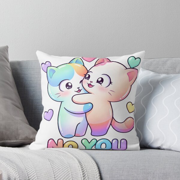 Item preview, No You - Kawaii Cat Love Hug Couple | No Problem Story Part 5 of 6 designed and sold by Retro Whiskers.
