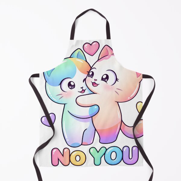 Item preview, No You - Kawaii Cat Love Hug Couple | No Problem Story Part 5 of 6 designed and sold by Retro Whiskers.