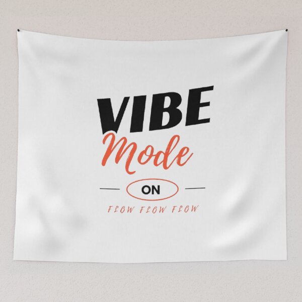Item preview, Vibe Mode On Flow Retro Typography designed and sold by Gopal Verma.