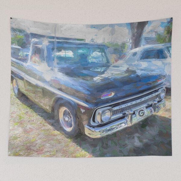 Item preview, 1965 Black Chevy Pickup Custom 10 C10 designed and sold by RichFrancoCars.