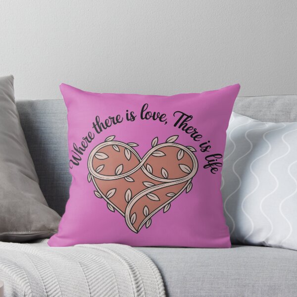Item preview, Where There Is Love There Is Life Botanical Heart Quote designed and sold by ART BOND.