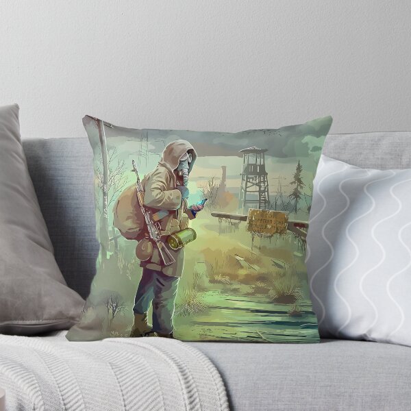 Item preview, Post-Apocalyptic Wanderer with Gas Mask designed and sold by haroldchoffm.