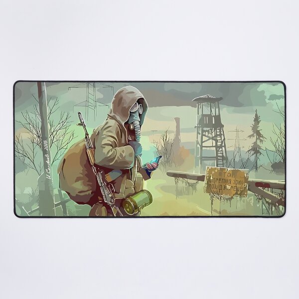 Item preview, Post-Apocalyptic Wanderer with Gas Mask designed and sold by haroldchoffm.