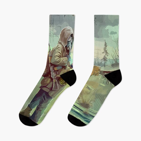 Item preview, Post-Apocalyptic Wanderer with Gas Mask designed and sold by haroldchoffm.
