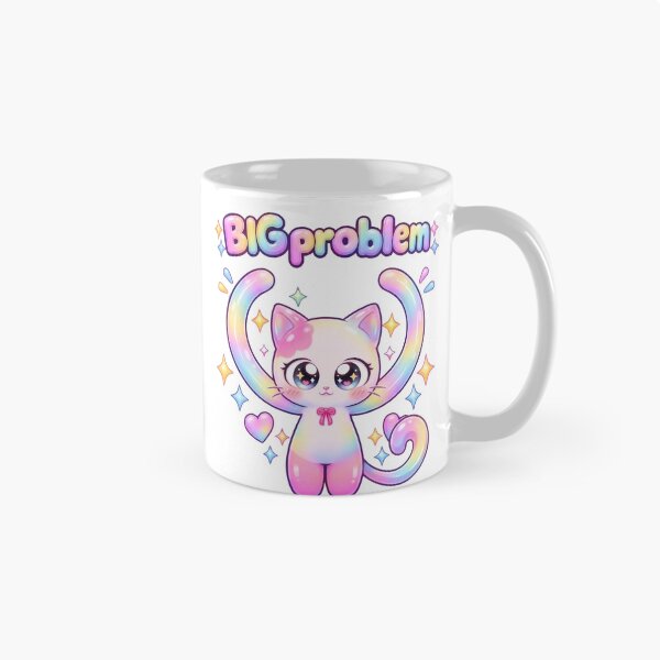 Item preview, BIG Problem - Kawaii Cat Panic Stress Meme | No Problem Story Part 6 of 6 designed and sold by Retro Whiskers.
