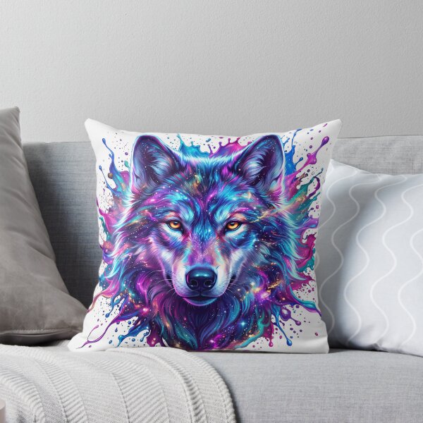 Item preview, Galaxy Wolf Cosmic Nebula Colorful Space Animal Art designed and sold by jaac310.
