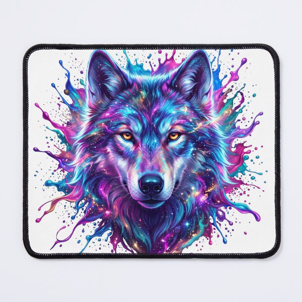 Item preview, Galaxy Wolf Cosmic Nebula Colorful Space Animal Art designed and sold by jaac310.