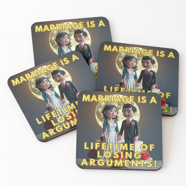 Item preview, MARRIAGE IS A LIFETIME OF LOSING ARGUMENTS! designed and sold by REALiTY WiTHiN.