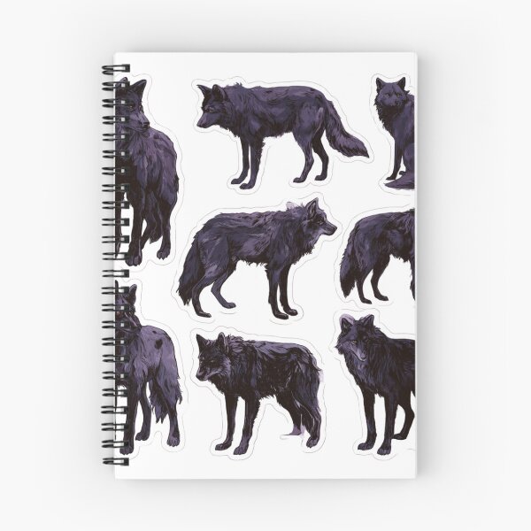 Item preview, Majestic Black Wolf Pack Wild Animal Design designed and sold by NicolasGlowArt.