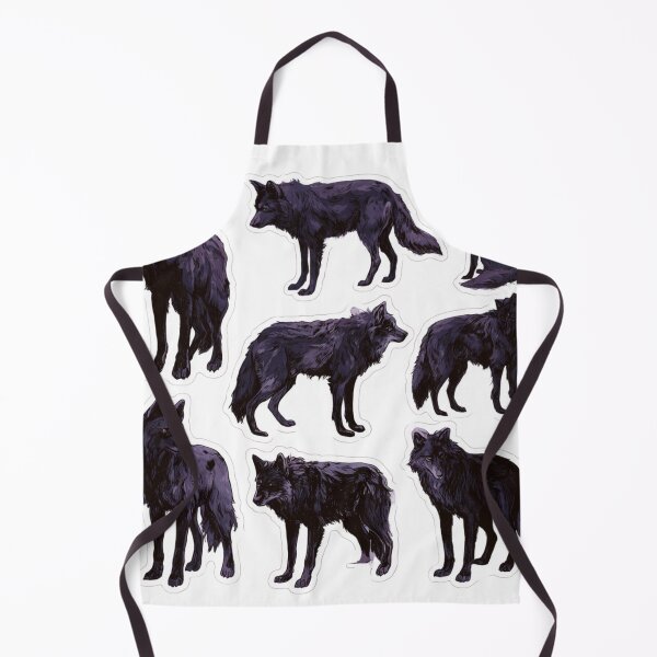Item preview, Majestic Black Wolf Pack Wild Animal Design designed and sold by NicolasGlowArt.