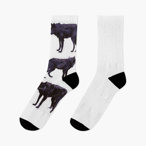 Item preview, Majestic Black Wolf Pack Wild Animal Design designed and sold by NicolasGlowArt.