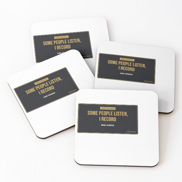 Item preview, Some People Listen, I Record Court Reporter designed and sold by SlowMadeShelf.