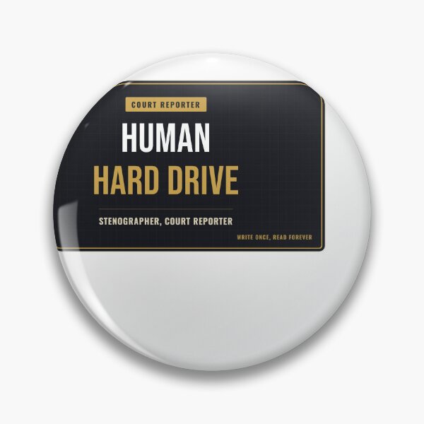 Item preview, Human Hard Drive Court Reporter designed and sold by SlowMadeShelf.