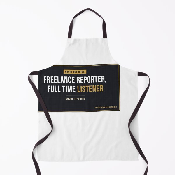 Item preview, Freelance Reporter, Full Time Listener Court Reporter designed and sold by SlowMadeShelf.