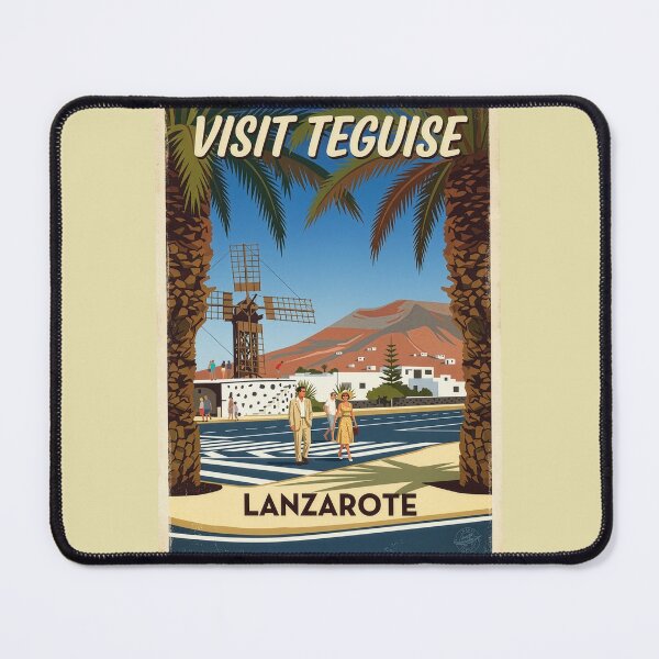 Item preview, Teguise Lanzarote Spain Travel Poster designed and sold by ArtworkNorth.