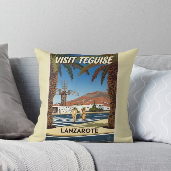 Item preview, Teguise Lanzarote Spain Travel Poster designed and sold by ArtworkNorth.