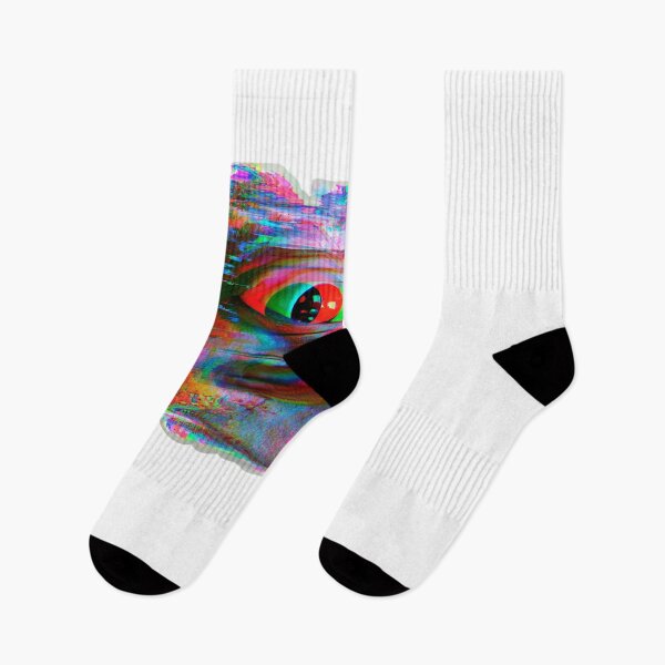 Item preview, Glitch Art Distorted Frog Face Meme Aesthetic designed and sold by NicolasGlowArt.