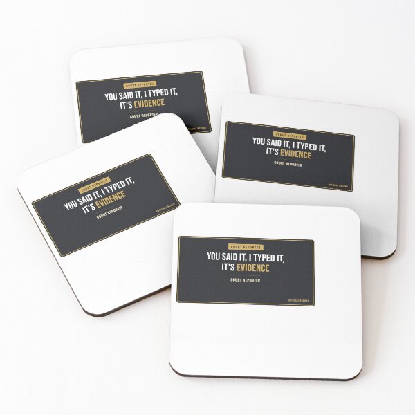 Item preview, You Said It, I Typed It, It's Evidence Court Reporter designed and sold by SlowMadeShelf.