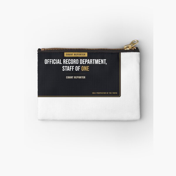 Item preview, Official Record Department, Staff Of One Court Reporter designed and sold by SlowMadeShelf.