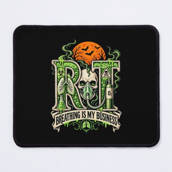 Item preview, Halloween RT Skull Respiratory Therapist Toxic Gothic designed and sold by ClinicalHubs.