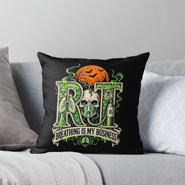 Item preview, Halloween RT Skull Respiratory Therapist Toxic Gothic designed and sold by ClinicalHubs.