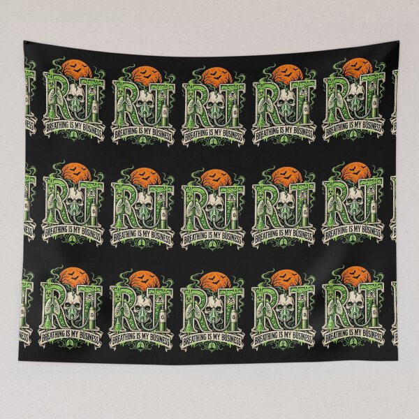 Item preview, Halloween RT Skull Respiratory Therapist Toxic Gothic designed and sold by ClinicalHubs.