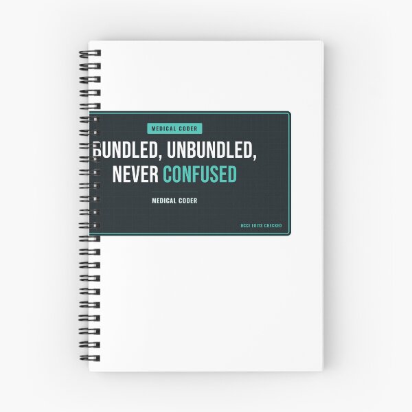Item preview, Bundled, Unbundled, Never Confused Medical Coder designed and sold by SlowMadeShelf.