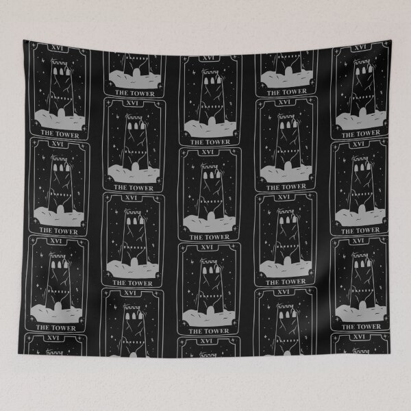 Item preview, The Tower tarot card design designed and sold by marmaladex.